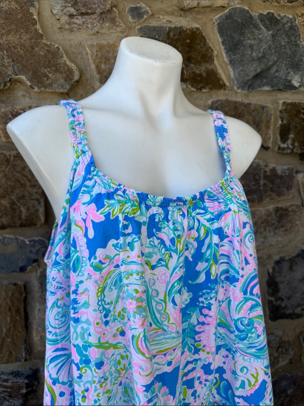 Lilly Pulitzer Tiered 'Loro Swing Dress' in Multi Dream Team Print Size XXL - Picture 6 of 10